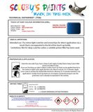mini cooper indi laser blue code 862 touch up paint instructions for use data sheet