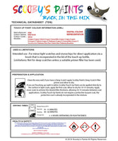 mini cooper cabrio reef blue code wb30 touch up paint instructions for use data sheet