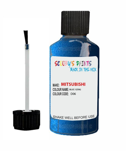 mitsubishi evolution blue code d06 touch up paint 2007 2020 Scratch Stone Chip Repair 