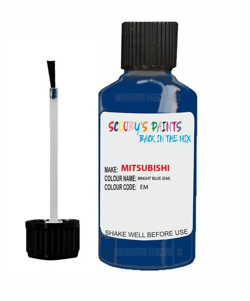 mitsubishi evolution bright blue code em touch up paint 2000 2005 Scratch Stone Chip Repair 