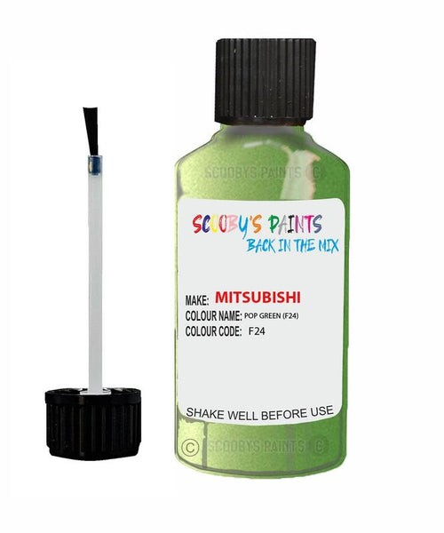 mitsubishi space star pop green code f24 touch up paint 2012 2016 Scratch Stone Chip Repair 