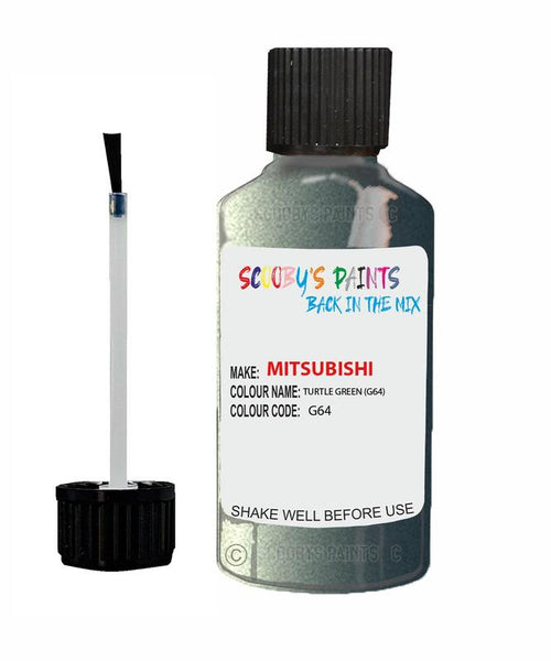 mitsubishi carisma turtle green code g64 touch up paint 2001 2004 Scratch Stone Chip Repair 