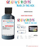 Mitsubishi Space Runner Barbados Blue paint code location sticker plate B42 Touch Up Paint