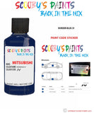 Mitsubishi Space Runner Borden Blue paint code location sticker plate Jv Touch Up Paint