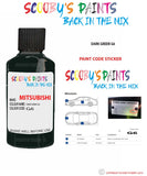 Mitsubishi Delica Dark Green paint code location sticker plate G6 Touch Up Paint