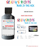 Mitsubishi L200 Dark Grey paint code location sticker plate Cma10072 Touch Up Paint