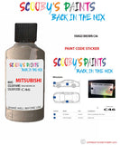 Mitsubishi L200 Fargo Brown paint code location sticker plate C46 Touch Up Paint