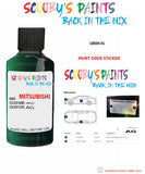 Mitsubishi Challenger Green paint code location sticker plate Ag Touch Up Paint