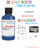 Mitsubishi L300 Lapis Reims Blue paint code location sticker plate Eb Touch Up Paint