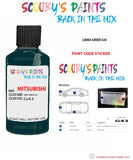 Mitsubishi L300 Libira Green paint code location sticker plate G43 Touch Up Paint