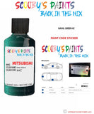 Mitsubishi Delica Naval Green paint code location sticker plate Hc Touch Up Paint