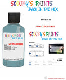 Mitsubishi Delica Navy Blue paint code location sticker plate Nb Touch Up Paint