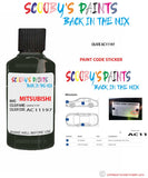 Mitsubishi L200 Olive paint code location sticker plate Ac11197 Touch Up Paint