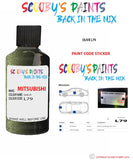 Mitsubishi L200 Olive paint code location sticker plate L79 Touch Up Paint