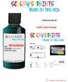 Mitsubishi Space Gear Med Green paint code location sticker plate Gn V Touch Up Paint