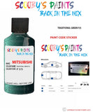 Mitsubishi L200 Traditional Green paint code location sticker plate F35 Touch Up Paint