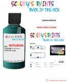 Mitsubishi Lancer Viridiam Green paint code location sticker plate Gr Touch Up Paint