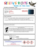 Mitsubishi Pajero Baltic Blue Code B76 Touch Up paint instructions for use how to paint car