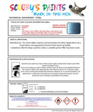 Mitsubishi Pajero Blue Code B11 Touch Up paint instructions for use how to paint car