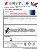Mitsubishi Pajero Blue Code T03 Touch Up paint instructions for use how to paint car