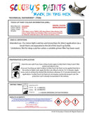 Mitsubishi Pajero Blue Code T63 Touch Up paint instructions for use how to paint car