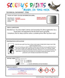 Mitsubishi L200 Chromatic Silver Code H82 Touch Up paint instructions for use how to paint car