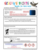 Mitsubishi L200 Dark Blue Code Ac11034 Touch Up paint instructions for use how to paint car