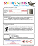 Mitsubishi L200 Fraser Beige Code Cy Touch Up paint instructions for use how to paint car