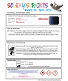 Mitsubishi Space Star Scandinavian Blue Code T46 Touch Up paint instructions for use how to paint car