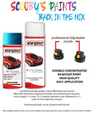 nissan qashqai caspian blue aerosol spray car paint clear lacquer rca