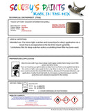 Nissan Xtrail Dark Olive Code Ean Touch Up Paint Instructions for use application