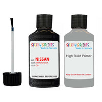 Nissan Xtrail Diamond Black Code G41 Touch Up Paint Scratch Stone Chip with anti rust primer undercoat