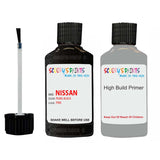 Nissan Qashqai Pearl Black Code Pbk Touch Up Paint Scratch Stone Chip with anti rust primer undercoat