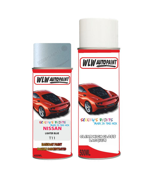 nissan cube lighter blue aerosol spray car paint clear lacquer t11Body repair basecoat dent colour