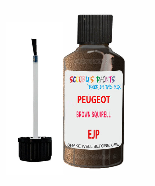 Paint For PEUGEOT 4008 BROWN SQUIRELL Brown/Beige/Gold EJP Touch Up Scratch Stone Chip Kit