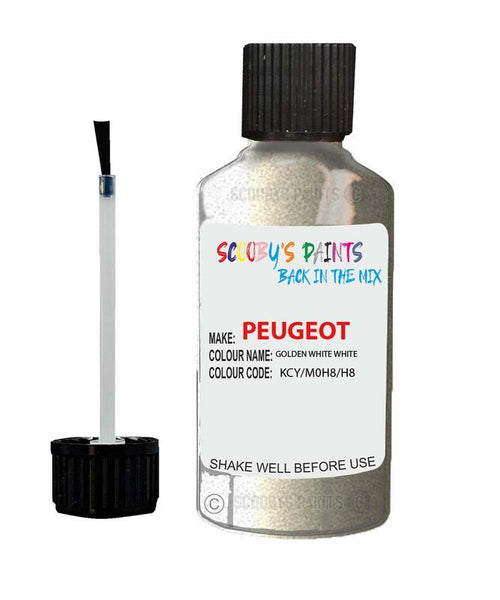 peugeot expert golden white white code kcy m0h8 h8 touch up paint 2004 2014 Scratch Stone Chip Repair 