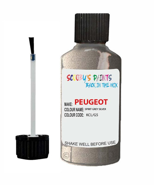 peugeot 2008 spirit grey silver code kcl g5 touch up paint 2013 2016 Scratch Stone Chip Repair 