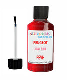 Paint For PEUGEOT 2008 ROUGE ELIXIR Red PEVH Touch Up Scratch Stone Chip Kit