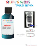 peugeot 106 azul genesis blue code location sticker knw m0nw touch up paint 1995 1999