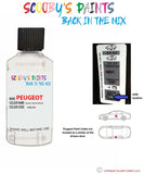 peugeot 108 blanc lipizan white code location sticker kwd p8 touch up paint 2005 2017