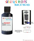 peugeot 405 bleu antheor blue code location sticker eml m4ml m0ml touch up paint 1990 1995