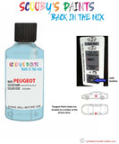 peugeot 107 bleu botticelli blue code location sticker kgx 8w5 touch up paint 2011 2011