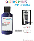peugeot 4008 bleu infini blue code location sticker eyy touch up paint 2012 2012