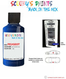 peugeot 308 gti bleu magnetic blue code location sticker eeg touch up paint 2016 2017