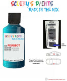 peugeot 207 coupe bleu neysha blue code location sticker kmu 449 3u touch up paint 2004 2014