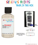 peugeot 1007 creme parthenon code location sticker kdc j3 touch up paint 2006 2008