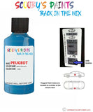 peugeot 107 french blue blue code location sticker eqq touch up paint 2015 2015