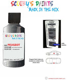 peugeot 207 coupe gris thorium silver grey code location sticker kth m09h 9h touch up paint 2006 2015