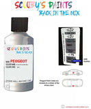 peugeot 208 ice velvet silver grey code location sticker efy touch up paint 2012 2012