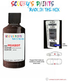 peugeot 207 coupe morello black black code location sticker m7 kjx touch up paint 2011 2014